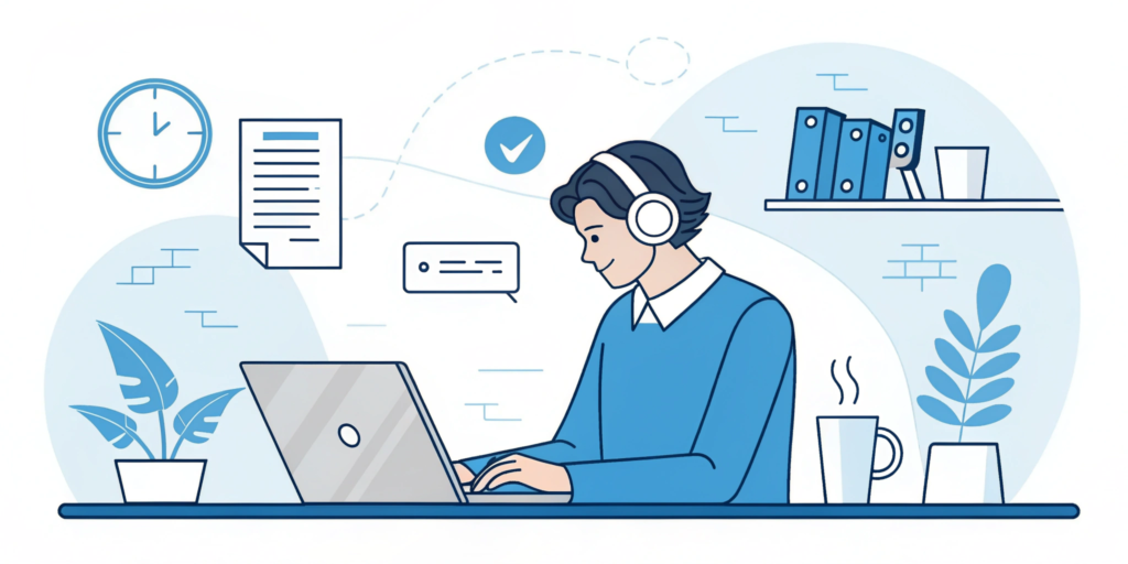 ai writing assistant creating marketing content on