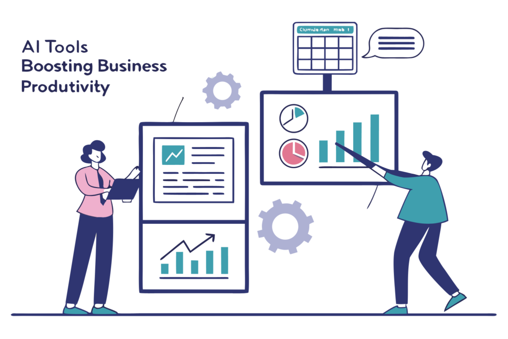 “AI tools increasing business productivity through automated scheduling and smart workflow dashboards.”