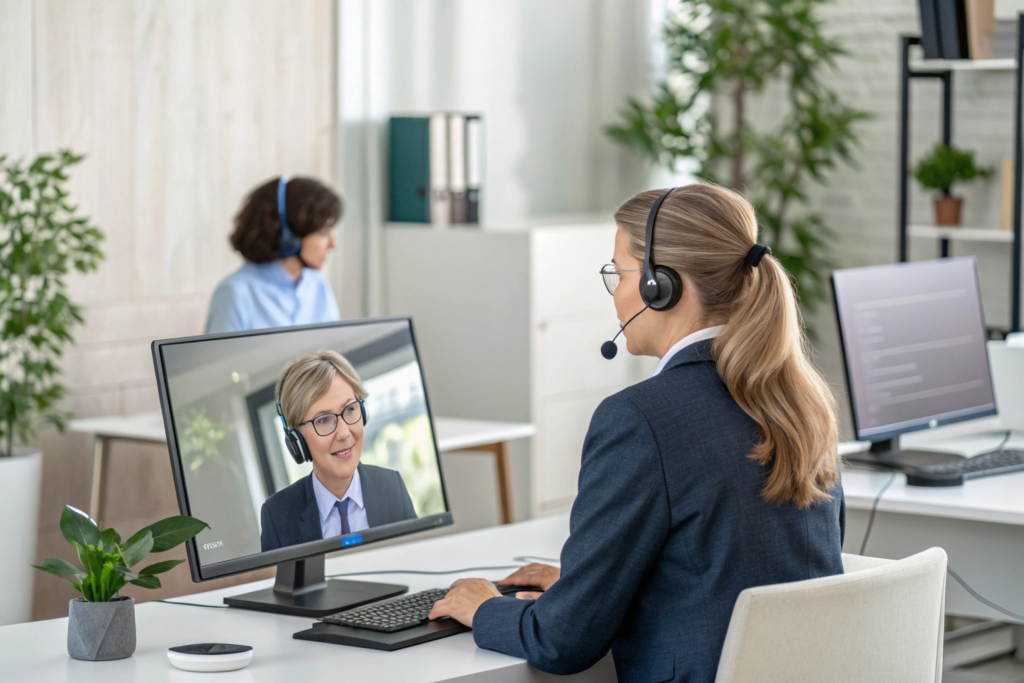 AI voice assistant helping small business handle customer calls efficiently.