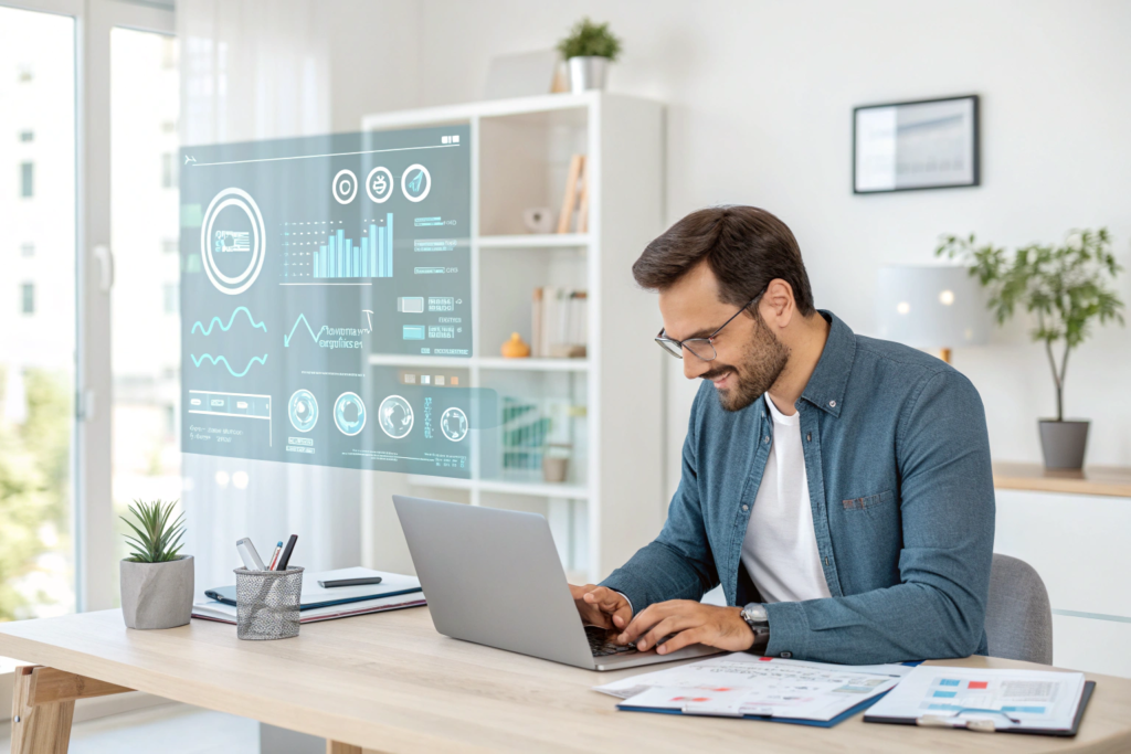 Comparison chart showing manual scheduling versus AI for Business Operations.